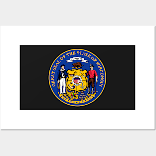 Wisconsin Coat of Arms Posters and Art